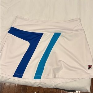 Fila Women's Blue and White lined skort